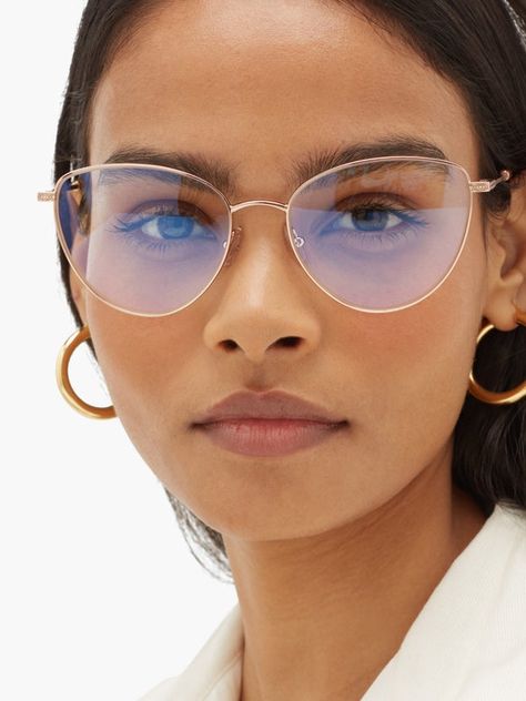 Filigree cat-eye metal glasses | Chloé | MATCHESFASHION Optical Glasses Women, Glasses Women Fashion Eyeglasses, Glasses For Oval Faces, Glasses For Round Faces, Cute Glasses Frames, Glasses Frames Trendy, Classy Glasses, Glasses Inspo, Clear Glasses Frames