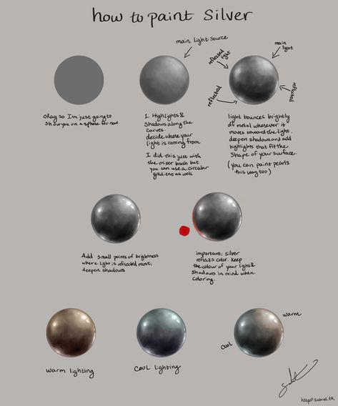 Paint shlver objects in water color - Yahoo Search Results Image Search Results Silver Painting, Hands Tutorial, Mixing Paint Colors, Vfx Tutorial, How To Shade, Eye Tutorial, Clip Studio Paint, Art Instructions, Art Practice