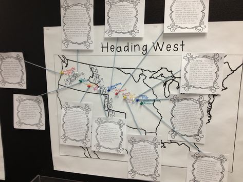 Tried It Tuesday: Oregon Trail Journals | Ideas by Jivey Oregon Trail Unit Study, Oregon Trail Project, Pioneer Projects, Oregon Trail Activities, Journal Display, Oregon Trail Pioneers, Heritage School, Oregon History, 4th Grade Social Studies