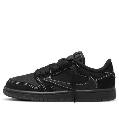 The Travis Scott x Air Jordan 1 Low OG SP 'Black Phantom' is a stylish sneaker with a classic silhouette. Featuring a black leather upper with white stitching, the shoe is accented with a beetle pattern at the heel, symbolizing progress, determination, love, and nature. It also features the iconic Cactus Jack logo on the tongue and a reversed Swoosh logo for a signature look. Perfect for everyday wear, this sneaker is also suitable for a range of activities. Inspired by Travis Scott's love of vi Lazy Day Shoes, Street Wear Shoes Men, Shoes That Match With Everything, Men’s Sneakers, Cactus Jack Sneakers, Cactus Jack Shoes, Black Shoes Nike, Air Jordan X Travis Scott, Travis Scott Dunks