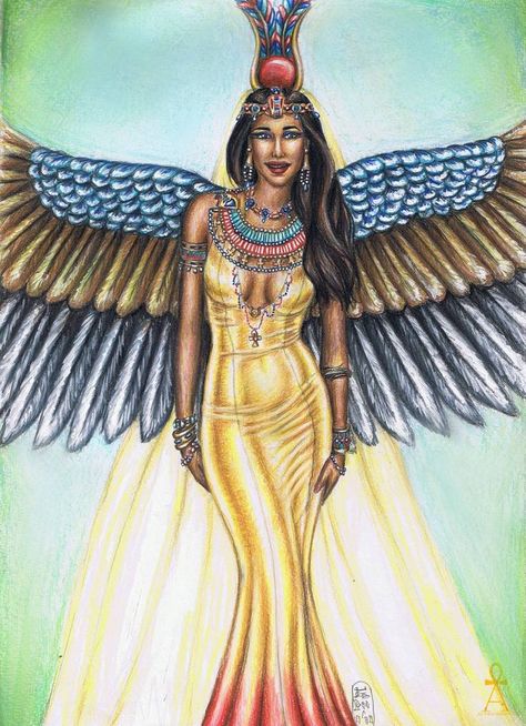 Egyptian Goddess by MyWorld1 on DeviantArt Ancient Egyptian Deities, Gods Goddesses, Egyptian Deity, Egyptian Beauty, Egyptian Tattoo, Egyptian God, Egyptian Queen, Egyptian Mythology, Sacred Feminine