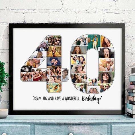 40th Birthday Collage 40th Birthday Photo Collage 40 Photo - Etsy 40 Birthday For Women, Photo Collage Ideas, Number Collage, 40 Anniversary, 40th Birthday For Women, Candy Bar Posters, 50th Birthday Quotes, Mom Birthday Crafts, Birthday Photo Collage