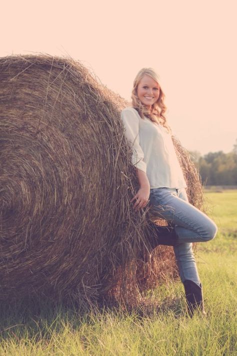 Senior pic Ashley Gurley Photography Hay Bales, Senior Pictures