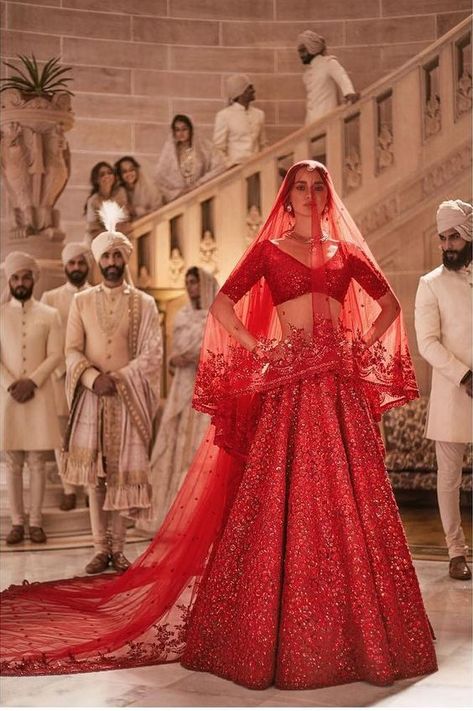 Looking for that out-of-this-world #Sabyasachi #bridal lehenga? Here’s our ultimate list of the designer’s best #lehengas this season with their prices. Pastel Red Lehenga, Labyrinth Masquerade, Manish Malhotra Lehenga, Sabyasachi Lehenga Bridal, भारतीय दुल्हन संबंधी, Wedding Lengha, डिजाइनर कपड़े, Sabyasachi Bridal, Sabyasachi Bride