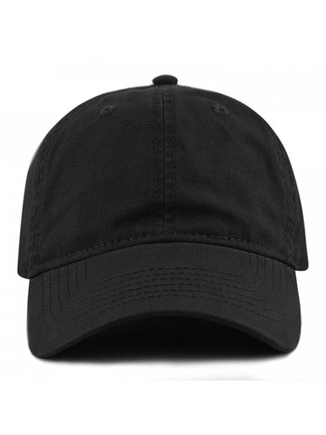 Hats & Caps, Men's Hats & Caps, Baseball Caps,100% Cotton Canvas 6-Panel Low-Profile Adjustable Dad Baseball Cap - Black - CY180DLZY3N  #menscaps #menshats #menstyle #mensoutfits #caps #hats #Baseball Caps Black Dad Hat, Hat Mockup, Hats Style, Hats Baseball Caps, Cap Mockup, Hats Baseball, Black Baseball Cap, Men's Hats, Black Cap