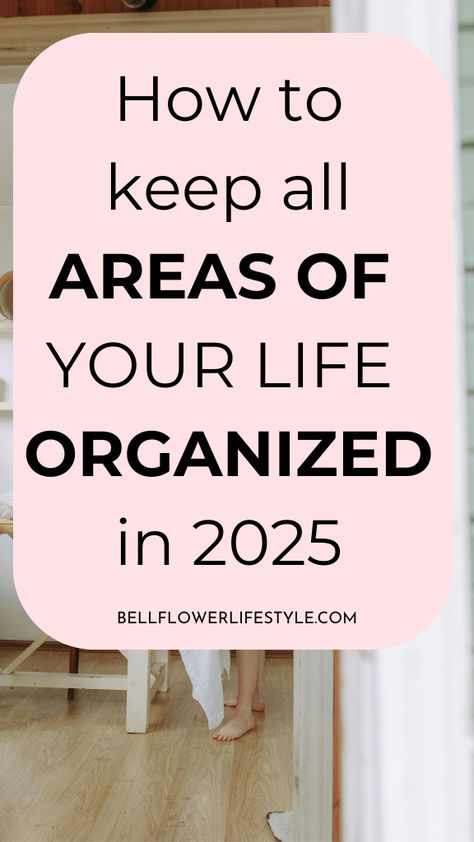 23 ways to get your life organized | 23 parts of your life to get organized | 23 categories to organize your life | areas of your life you can organize! Organize your life starting with these ideas. How to start being organized! organization | organization help I how to get organized | organization ideas Life Organization Checklist, Be More Organized Aesthetic, Life Organization Hacks, Self Organization Ideas, Organised Life Aesthetic, White Board Ideas Organizations Life, How To Organize Life, How To Be Organized In Life, How To Get Organized