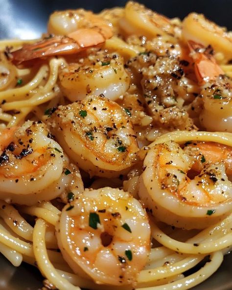 Seafood Spaghetti, Shrimp Pasta Recipes Easy, Shrimp Pasta Recipe, Garlic Shrimp Pasta, Honey Dijon, Fast Healthy Meals, Spaghetti Noodles, Food Babe, Healthy Food Motivation