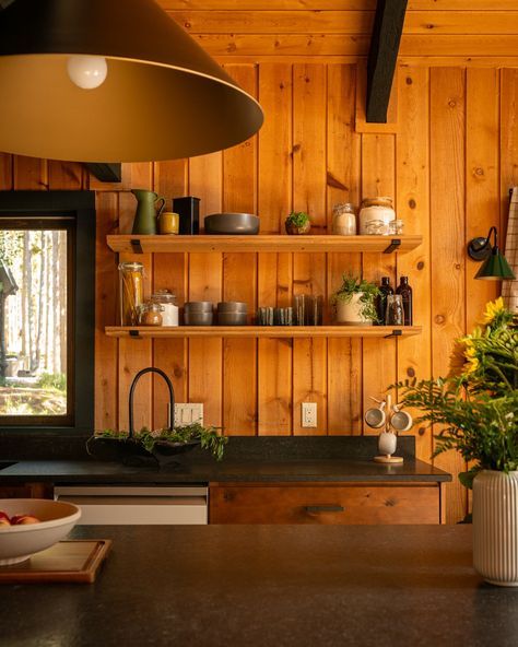 Grandpa House, Modern Cabin Kitchen, Renovation Husbands, Cozy Mountain Cabin, Trinidad Colorado, Retro Cabin, Upstate House, Cabin Homes Interior, Modern Cabin Interior