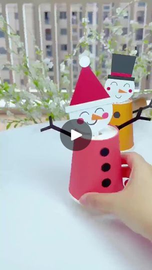 1.1K views · 26 reactions | make a cute snowman that shakes #craft #diycrafts #handicrafts #artsandcrafts #papercrafts | Kery handcrafted | Kery handcrafted · Original audio Snowman Crafts Diy, Paper Crafts Magazine, Vintage Paper Doll, Handmade Christmas Crafts, Winter Crafts For Kids, Christmas Card Crafts, Snowman Crafts, Facebook Reels, Diy Crafts For Gifts