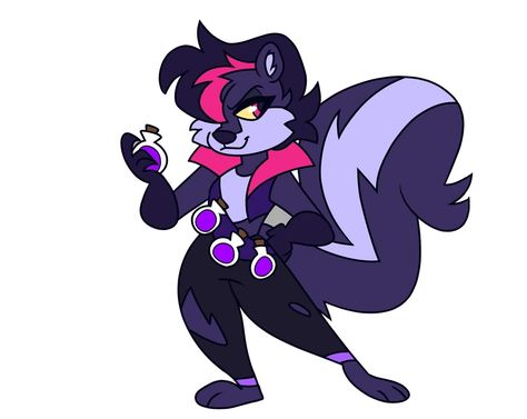 Salem the Skunk | Indigo Park Wiki | Fandom Indigo Park Characters, Indigo Park, Park Square, Chapters Indigo, Arch Enemy, Fandom Games, Pink Collars, Mad Scientist, Horror Game