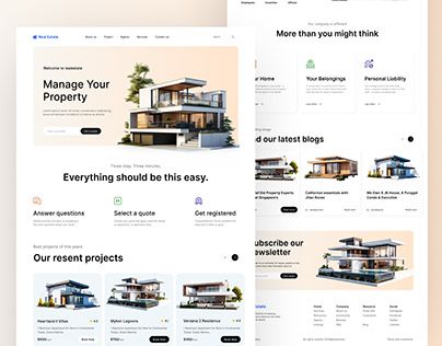 Website Ui Design, Ui Design Website, Ux Web Design, Design Ui, Ui Design, Web Development, Web Design, Real Estate, Graphic Design