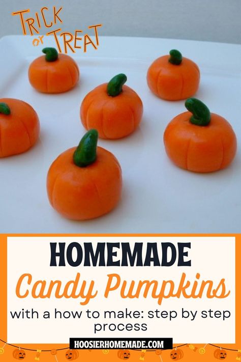 Pumpkin Candy Recipes, How To Make Candy Corn, Candied Pumpkin Recipe, Homemade Candy Corn Recipe, Cheap Halloween Candy, Pumpkin Candies, Homemade Halloween Candy, Candy Corn Recipe, Candy Pumpkins