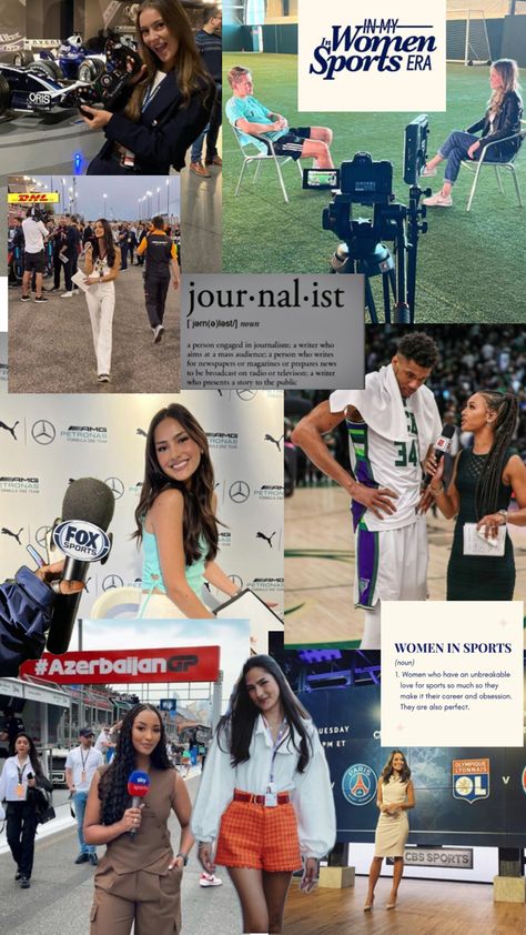 Sport Management Career, Job Goals, Journalism Major, Journalism Career, Job Inspiration, My Future Job, Career Vision Board, Sport Management, Sports Marketing