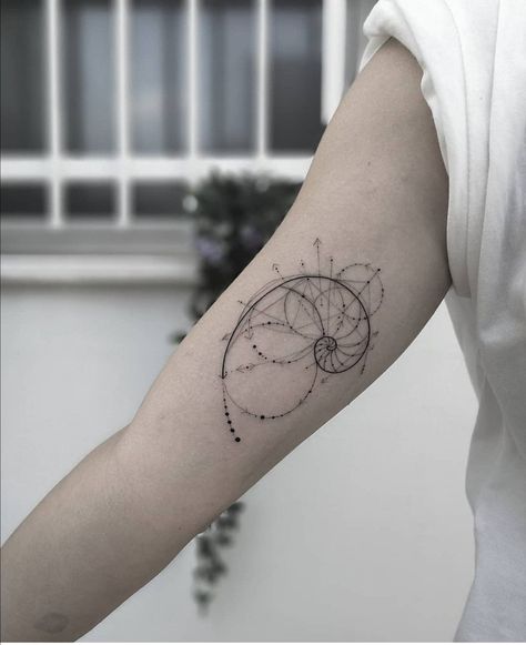 Fibonnaci Sequence Tattoo, Fibanocci Sequence Tattoos, Fibonacci Tattoo Sacred Geometry, Fibonacci Spiral Tattoo, Fractal Tattoo, Golden Ratio Tattoo, Fibonacci Tattoo, Spiral Tattoos, Forearm Band Tattoos