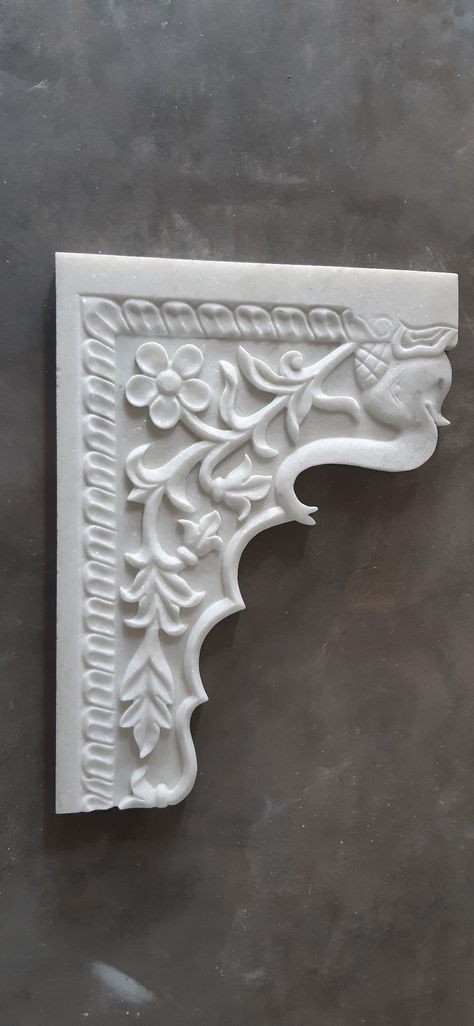 Mehrab Design, Thermocol Craft, Marble Temple, Animals With Horns, Badakhshan Afghanistan, Jaali Design, Ganpati Decoration At Home, Marble Carving, Stone Wall Art