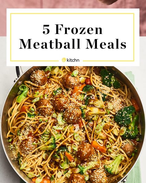 Frozen Meatballs And Tortellini, Frozen Meatball Lunch Ideas, Frozen Turkey Meatballs Easy Dinners, Meatballs Main Dish, Meals To Make With Meatballs, Ideas For Frozen Meatballs, Quick Meatball Dinner, Easy Recipes With Frozen Meatballs, How To Use Frozen Meatballs