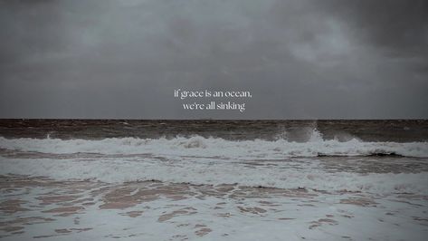 "If grace is an ocean we're all sinking" Christmas Christian Wallpaper Laptop, If Grace Is An Ocean We're All Sinking, Bible Desktop Wallpaper Aesthetic, Christian Desktop Wallpaper Aesthetic Landscape, Bible Desktop Wallpaper, Ocean Macbook Wallpaper, Christian Pc Wallpaper, Christian Wallpaper For Laptop, Ocean Wallpaper Laptop