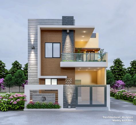 Simple Elevation Design, 2 Floor Elevation Design, 5 Floor Building Elevation, Ground Floor 3d Elevation Design, 3floor Elevation Design, Elevation For 3 Floor Building, House Outside Colour Combination, G Plus 4 Building Elevation, Small House Design Architecture