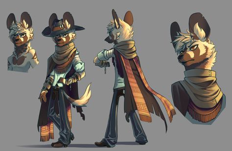 Cowboy Character Design, Zootopia Characters, Anthro Art, Anthropomorphic Animals, Wild Dog, African Wild Dog, Animal Character, Canine Art, Cartoon World