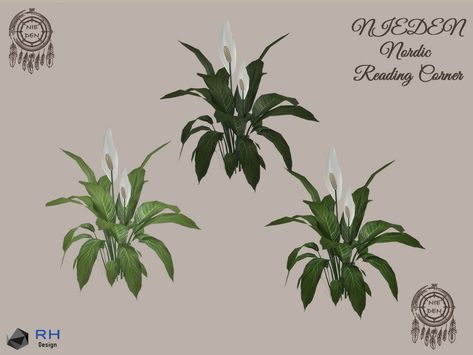 Peace Lily Plant, Sims Packs, Tumblr Sims 4, Sims 4 House Design, Casas The Sims 4, Sims Building, Sims Games, Sims 4 Mods Clothes, Peace Lily