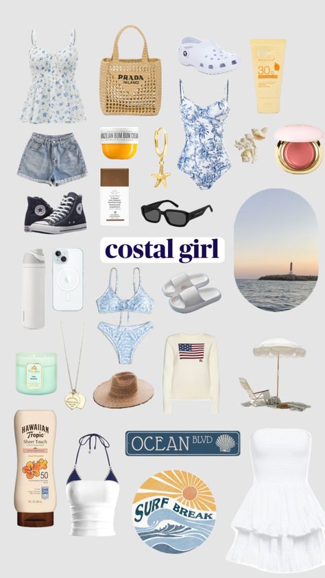 costal girllllll #costalgrandaughter #coastal #surf#bikini#sea#ocean#suncreem#swimsuit#lipbalm#drinkcup Coastal Bathing Suits, Preppy Summer, Coastal Chic, Sea Ocean, Sea And Ocean, Summer Vibes, Bathing Suits, Surfing, Fashion Inspo