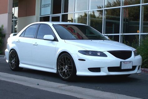 mazda 6 2005 white, black tires. 2005 Mazda 6, Mazda 3 White, Mazdaspeed 6, Mazda 6 Sedan, Tuned Cars, Mazda 3 Sedan, Cars Ideas, Modern Cars, Boy Toys