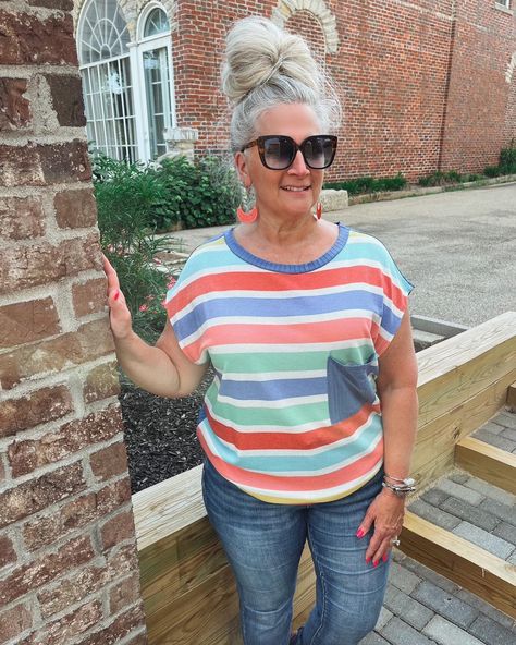 See the sights in our Sandbar Party striped Top 😎 Shop @poppylaneplus.com #stripes #summercolors #colorful #coastalliving #coastalvibes #poppylaneplus #poppylanetroy #plussizeboutique #curvyfashion #stripedtop #comfystyle Sandbar Party, Poppy Lane, Plus Size Boutique, Comfy Fashion, Summer Colors, Curvy Fashion, Poppies, Topshop, Stripes