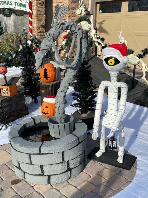 Jacks House Nightmare Before Christmas, Nightmare Before Christmas Haunted House, Nightmare Before Christmas Fountain, Pvc Jack Skellington Diy, Nightmare Before Chistmas Tree, Nightmare Before Christmad Tree, Jack The Pumpkin King, Nightmare Before Christmas Decorations, Nightmare Before Christmas Halloween