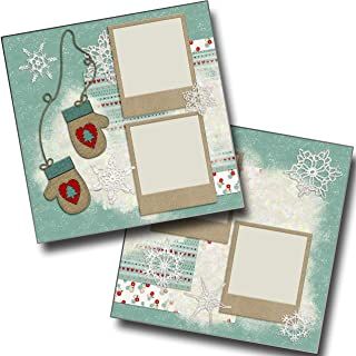 Winter Scrapbook Layouts, Winter Scrapbooking, Christmas Scrapbook Pages, Scrapbook Design Layout, Christmas Scrapbook Layouts, Christmas Layouts, Simple Scrapbook, Scrapbook Layout Sketches, Family Scrapbook