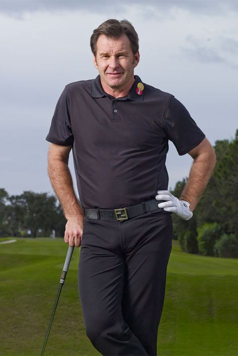 SIR NICK FALDO With 6 Major titles, more than 40 tournament victories and 98 weeks at number 1 in the world, Sir Nick will elevate your game to championship levels so that you can enjoy every moment on the course. #golf #Putting #Driving #Chipping #golfexercizes #golftips #RG #Revolutiongolf Nick Faldo, Golf Instruction, Enjoy Every Moment, Putt Putt, Golf Tips, Golf Swing, Golfers, World Class, Golf Course