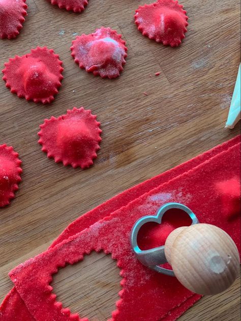 Valentine Day Cake, Beet Ravioli, Brown Butter Sauce, Red Beets, Valentines Day Food, Fresh Pasta, Red Food, Homemade Pasta, Butter Sauce