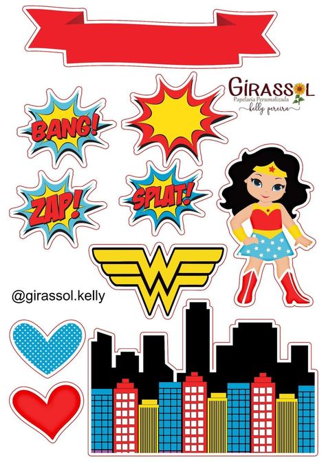 Wonder Woman Cake, Cake Toppers, Wonder Woman, Wonder