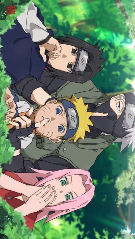 Team Kakashi, Whatsapp Theme, Naruto Team 7, The Best Anime, Iconic Looks, Naruto Teams, Iconic Art, Naruto Drawings, Sasuke Sakura