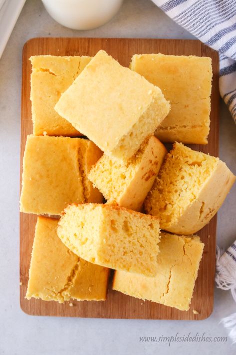 Homemade Sweet Cornbread Mission Bbq Cornbread Recipe, Homemade Sweet Cornbread, Easy Homemade Cornbread, Mission Bbq, Bbq Corn, Chewy Bread, Gluten Free Cornbread, Chili And Cornbread, Southern Cornbread