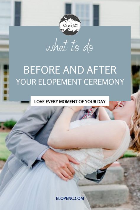 You already know a great day starts with a great morning, and your best day ever is no different! When you plan your elopement, think about every part of your day. What will you do before and after your elopement ceremony? Click to read Beyond the Vows: Reveling in the Freedom of Eloping by ElopeNC for our tips to love every moment of your day. Elopement Day Schedule, Things To Fo, Intimate Photos, Elopement Ceremony, Wedding Dinner, Elopement Inspiration, Casual Wedding, Time To Celebrate, Best Day Ever