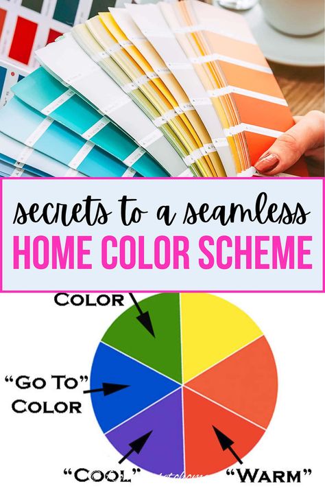 secrets to a seamless home color scheme Whole House Color Scheme, Simple Decorating, Bright Interior, House To Home, Sewing Room Storage, Trending Paint Colors, Interior Decorating Tips, Christmas Organization, House Color Schemes