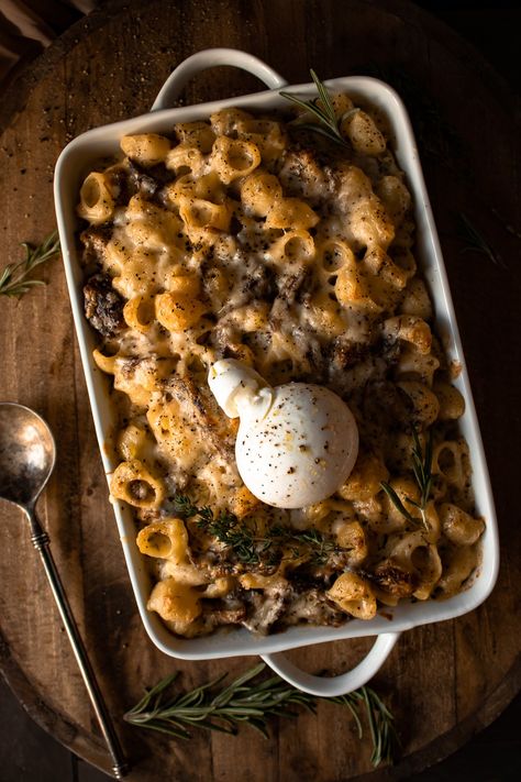 Short Rib Mac And Cheese, Rib Mac And Cheese, White Wine Pasta, Beef Mac And Cheese, Wine Pasta, Bbq Short Ribs, Truffle Mac And Cheese, Beef Short Rib Recipes, Creamy Mushroom Pasta