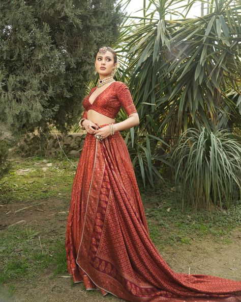 The Qalb Lehenga Dayaar-e-Ishq • Spring Summer ‘24 A deep red hued base woven in the prettiest of rust orange in amalgamation of Persian inspired motifs. _______ #safaaworld #indianfashion #designersindian #occassionwear #southasianfashion #lehngalove #lehengasaree #lehengacholi #lehengagoals #lehengablouse #lehengacollection #indianethnic #indianethicwear #vegansilk #engagementlook #anarkali #anarkalisuits #anarkalis #anarkalisuit #anarkalidresses #anarkaligown #anarkalisalwar Rust Orange Wedding, Engagement Look, Wedding Lehengas, Anarkali Gown, Lehenga Collection, Lehenga Blouse, Lehenga Saree, Orange Wedding, Anarkali Suit