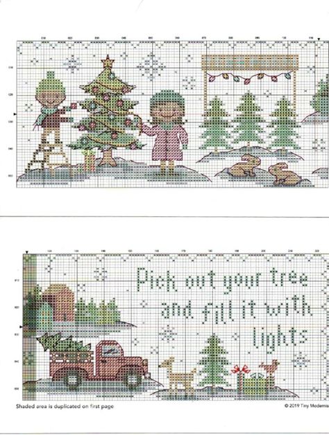 Tiny Modernist Cross Stitch Gallery.ru, Cross Stitch Gallery, Christmas Cross, Christmas Village, Christmas Cross Stitch, Vintage World Maps, Cross Stitch, Embroidery, Christmas