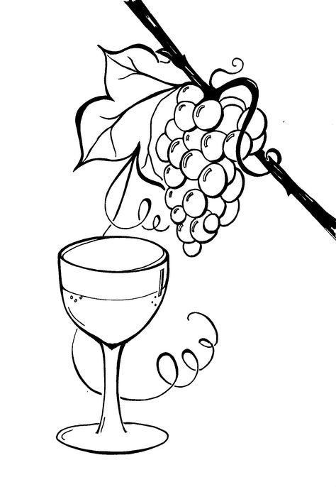 for Paula on Christmas...Wine and grapes drawing, original design, pen and ink. Grapes Drawing, Grape Drawing, Wine And Grapes, Wine Presents, Metal Art Jewelry, Cocktail Illustration, Plastic Bottle Art, Stencil Font, Wood Slice Art