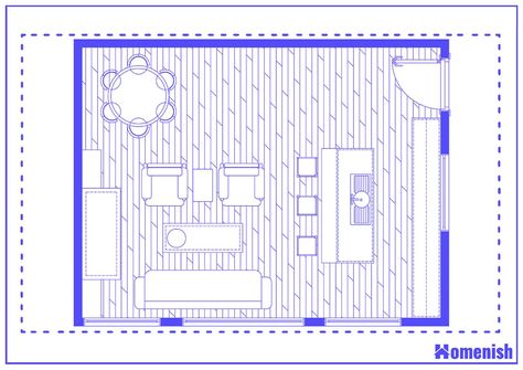 12 Best Living Room and Dining Combo Layouts - Homenish Square Kitchen Living Room Layout, 20x20 Kitchen And Living Room Layout, Kitchen Living Room Combo Layout, Small Kitchen Dining Living Room Combo, Living Dining Kitchen Combo Open Plan, Kitchen Dining Living Room Combo Layout, Large Room Layout, Dining Room Living Room Combo Layout, Stage Arrangements