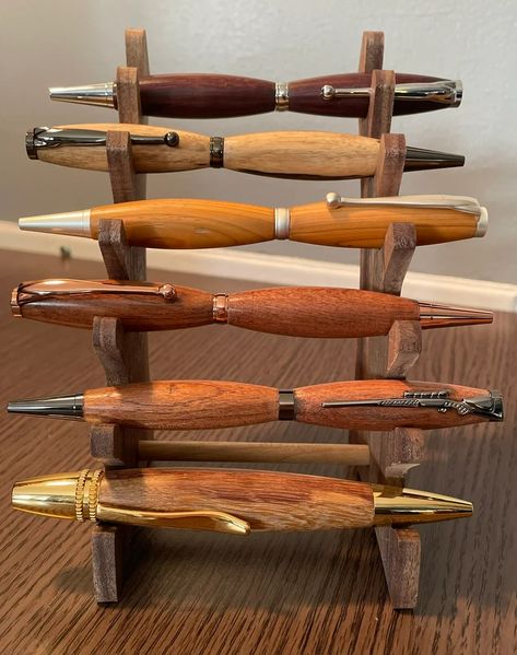 Wood Turning Pens, Office Desk Storage, Handcrafted Pens, Cnc Furniture, New Pen, Multi Pen, Pen Turning, Pen Organization, Forest Hill