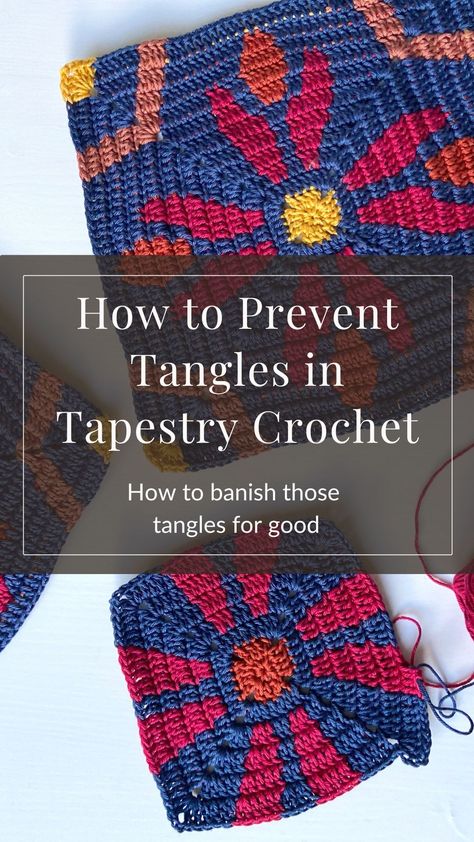 Easy Tapestry Crochet Patterns, Crochet Colorwork, Crochet Stitches Guide, Yarn Storage, Crochet Tips, Tapestry Crochet Patterns, Crochet Lessons, Crochet Tutorials, Crochet Tapestry