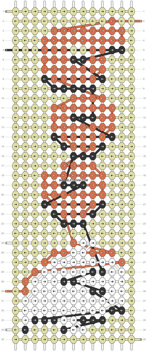 Halloween String Bracelet Patterns, Halloween Friendship Bracelet Patterns, Alpha Patterns Crochet Halloween, Pumpkin Alpha Pattern, Crochet Alpha Pattern Halloween, Fall Alpha Bracelet, Halloween Alpha Pattern, Halloween Bracelet Patterns Alpha, Autumn Bracelet