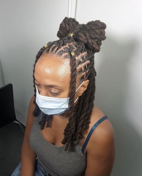 Girl Dreads Styles, Long Dreadlock Styles For Women, Long Dreads Styles For Women, Cute Loc Styles For Women, Dreadlocks Hairstyles For Ladies, Latest Dreadlocks Styles, Loc Ideas, Dreadlocks Styles, Short Dreadlocks Styles