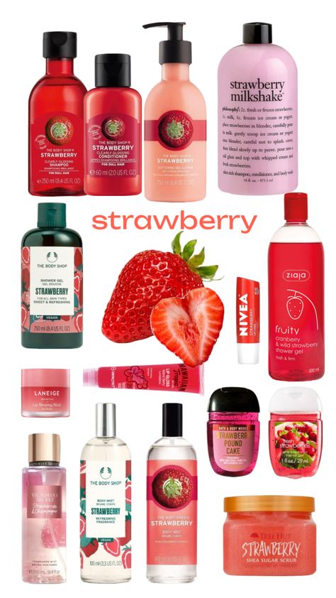 how to smell like strawberry 🍓 Strawberry Body Care, Strawberry Perfume, Fragrance Lab, Shower Skin Care, Body Smells, Perfect Skin Care Routine, Dull Hair, Perfume Lover, Skin Remedies