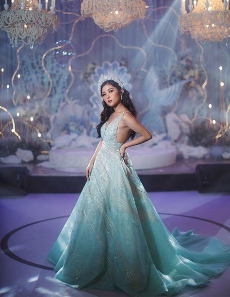 Mermaid Theme Wedding, 18th Debut Theme, Debut Theme Ideas, Filipino Debut, Debut Themes, 18th Debut, Little Mermaid Wedding, Debut Theme, Debut Party