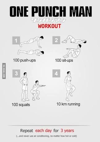 One punch man workout One Punch Man Workout, Hero Workouts, Man Workout, Superhero Workout, 3d Dragon, Compression Shirts, Leg Workouts, Workout Routine For Men, Going Bald