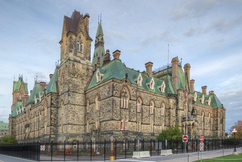 The Canadian Parliament Buildings – Ottawa, Canada | Informed Infrastructure Canadian Parliament, Sustainable Engineering, Maine Travel, Tall Buildings, Ottawa Canada, Exterior Stone, Natural Sunlight, Ottawa, Barcelona Cathedral