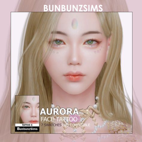 Aurora face tattoo ✿ Sims 4 Cheats, The Sims 4 Skin, Makeup Cc, Cc Mods, Sims 4 Download, Sims 4 Cc Folder, The Sims 4 Download, Sims Four, Face Tattoos